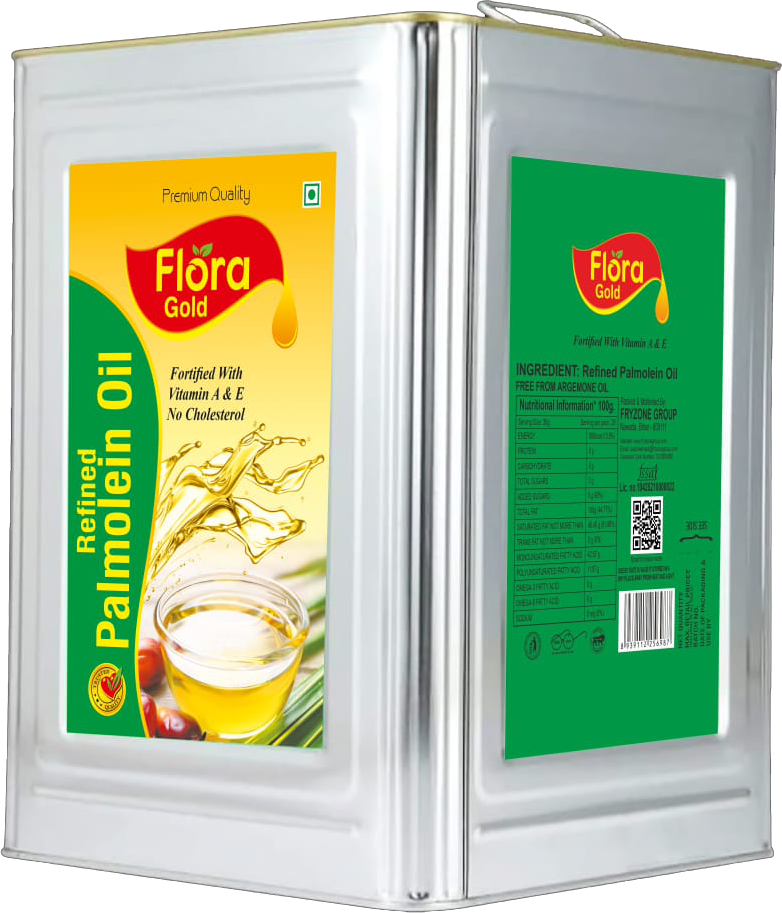 Flora Gold Palmolein Oil Tin